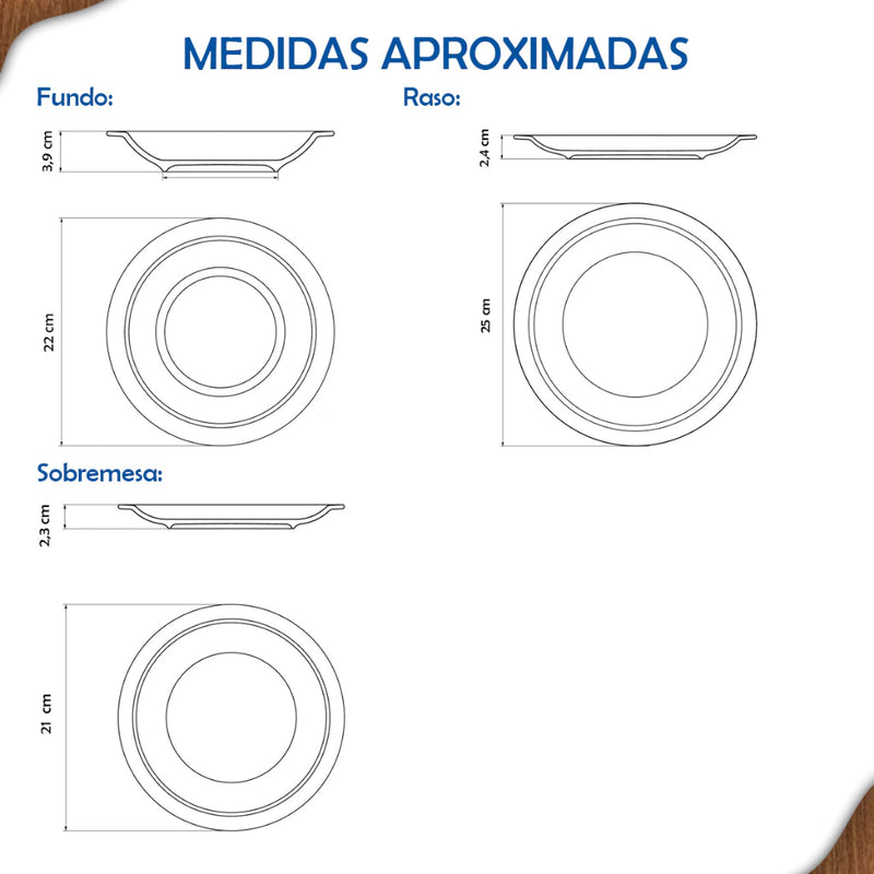 Aparelho de Jantar Rústico Marrom Tramontina – Personalize Seu Kit